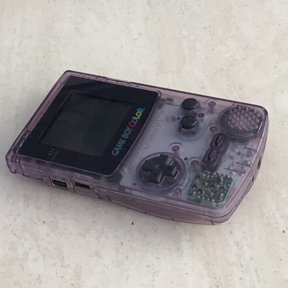 Gameboy Color System Clear Atomic Purple Console Handheld Nintendo Game Boy - Picture 6 of 12